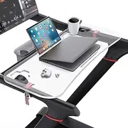 Qsxou Treadmill Desk Attachment,Compatible with Peloton Tread Tray Ergonomic Platform, Tablet Holder,New Universal Cooling Holes Laptop Stand for Home/Office Transparent Acrylic Material