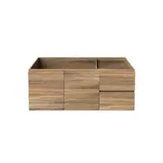 Forme Mont Albert 1200 Wallhung Walnut Vanity - Right Hand Drawers