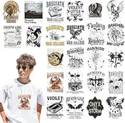 INCOK Dragon DTF Transfers Heat Ready to Press - 26 Sheets Forth Wings T Shirts Dragon Rider Iron on Transfers Iron on Decals Vinyl Design for Clothing Hat Bag DIY Craft Book Lovers Fans Costume