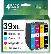 Vintella 39XL Ink Cartridge Replacement for Epson 39 Ink Cartridges Combo Pack 39XL T39 for Epson XP-2105 XP-4105 Printer Expression Home XP-2105 XP-4105 Printer (4 Pack)