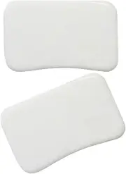 2Pcs Massage Tool Set Smooth White Jade Facial Scraper for Relaxation Skin Care Gentle Skin Durable Stylish Design for Massage Therapy and Facial