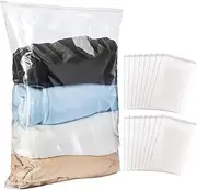 [Boeyamto] 16 Count 18" x 24" Extra Large Plastic Bags, 5 Gallon Storage Bags for Clothes, Trip, Moving, Camping. Giant Ziplock Bags for storage. Travel Essential, Perfect Storage Accessories