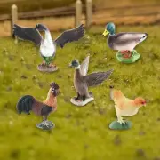 5x Miniature Farm Animals Model Teaching Aids Simulation