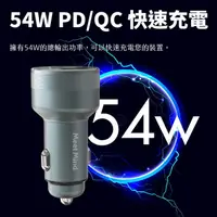 在飛比找蝦皮商城精選優惠-MeetMind PD+QC 54W 鋁合金顯示型車用快充 