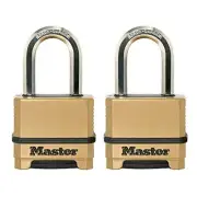 Heavy Duty Outdoor Combination Locks Set of 2 Maximum Security Padlocks