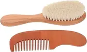 SHOWERORO 1 Set Shampoo and Comb Set Comb Hair Comb Wooden Comb Shower Present Supplies Wooden Comb Wool