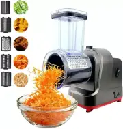 250W Electric Slicer Shredder, Cheese Grater & Salad Maker Machine Silver -Read