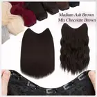 Extra Thick One Piece Real 5 Clip in as Human Hair Extensions 3/4 Full Head Long