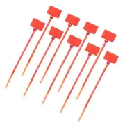 100 Pcs Zip Tie Tags, 4.3 Inch Nylon Cable Marker Tags, Red