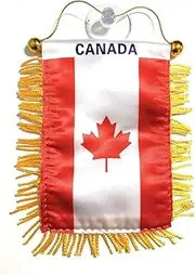 Canada flag Mini Banner Country Pride Car Display
