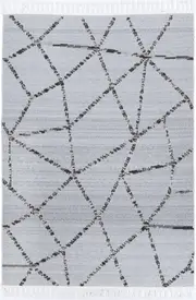 Mars Sparta Geomteric Grey and Ash Rug *FINAL SALE