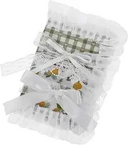 Ledger Protective Cover Reusable Notebook List Fabric Cloth Notebook Shell Book Covers Lace Planner Notebooks and Journals Planner Protector Lace Dairy Planner Shell Polyester