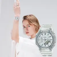 在飛比找PChome24h購物優惠-CASIO 卡西歐 G-SHOCK 女錶 八角農家橡樹 半透