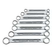 Stahlwille 7pc Metric Flat Double Ended Ring Spanner Set 8-22mm 21/7 96410503