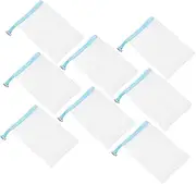 Ipetboom 8pcs Foaming Nets Facial Cleansing Nets Soap Bags Multipurpose Soap Net Bag
