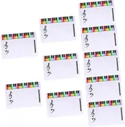 HOODANCOS 10pcs Portable Erasable Music Blackboard Music Note Teaching Tool Ideal for Education