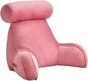 New All Season Reading Pillow Office Sofa Bedside Back Cushion for Office Relief Bed Support Pain Cushions Backrest Lumbar Chair(Pink)