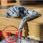 紅眼鱷魚石龍子 🦎 3D 客製 療癒 擺飾 造景 可動 小物 模型 禮物 🎁 可等比例縮放 台灣製造 台灣出貨