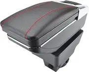 Auto Armrest Box for Opel for Vauxhall for Astra J 2009-2015 Car Armrest Box Arm Rest Rotatable Storage Box Decoration Car Styling(Black Thread)