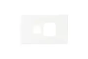HPM XLP787PLWE | Excel 1 Gang Horizontal Power Point Cover | White