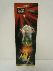 Applause Star Wars Episode 1 3D Magnet Set Jar Jar Binks & Naboo Starfighter NIP