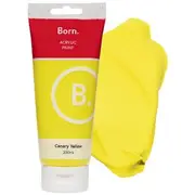 Born Acrylic Paint 200mL Canary Yellow