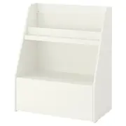 BERGIG book display with storage, white