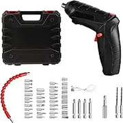 Electric Screwdriver Cordless,USB Charging Screwdriver with Led Light - Rotating Powerful Electric Drill Driver Kit for Household Repairs & Professional Use, Cordless Precision Tool
