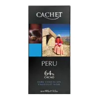 在飛比找momo購物網優惠-即期品【Cachet】凱薩64%秘魯可可豆醇黑巧克力(100