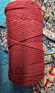 250gm 5mm Macrame Cord String Yarn Red