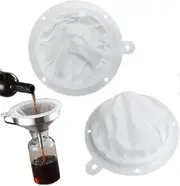 Food Filter, Nylon Kitchen Strainer Filter, Filter Jam Straining, Mesh Sieve for Filtering Wine, Juice, Milk, Coffee, 200 Mesh and 400 Mesh