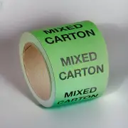 Lavex 2" x 3" Mixed Carton Matte Paper Permanent Label - 500/Roll Free Shipping