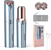 Facial Hair Remover for Women, SEIHAI Rechargeable Face Shavers for Women,Included 2 x Replacement Heads, Upper Lip, Chin, Face Hair Remover Peach Fuzz Remover