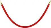 Gadpiparty Red Velvet Stanchion Rope, 2pcs 1M Crowd Control Barriers with Polished Gold Hooks for Carpet Events Movie Theaters Grand Openings Restaurants Hotels Party
