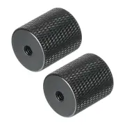 Mic Stand Adapter 1/4 to M4 Female Camera Screw Thread Adapter Black 2 Pack