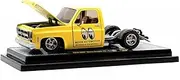 1976 Sierra Grande 15 Custom Pickup Truck Yellow Mooneyes Moon Automotive (Faded) LTD ED to 3000 PCS 1/24 Diecast Model Car by M2 Machines 40100-MJS01