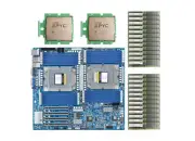 Gigabyte MZ73-LM0 With 2x AMD EPYC 9754 CPU, 256GB DDR5 4800MHZ RAM, 2 xCooler