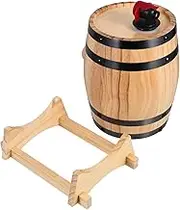 Mobestech Mini Oak Barrel Decanter 1l Whiskey Barrel Spigot Bar Beverage Storage