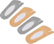 [Ipetboom] 2Pairs Stylish Split Toe Socks for Women Lightweight No Show Toe Toppers for Daily Wear Comfortable Elastic Design Nude for Yoga and Running