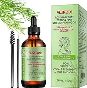 Rosemary Essential Oil, Rosemary Oil for Hair Growth, 100% Pure Natural for Hair and Eyelashes - Stimulates Hair Growth Strengthens and Nurshes Scalp, 2.02 Fl Oz