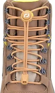 [RJ-Sport] Extra Long No Tie Shoelaces - Elastic Tieless Round Boot Laces for Hiking Shoes, Work Boots and Running Sneakers