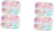 Beaupretty 2sets 2 Boxes Charming Nail Bowknot DIY Decor of Nail Art Adornments for Women Unique Smooth Surface for Home Salon Use 2boxes*2
