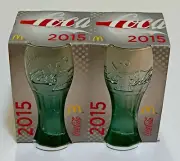 McDonalds Coca-Cola 100 Years Of Coke 2015 2 x Rare Glasses In Joined Boxes