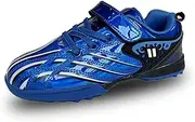 [Hsnava] Kids Football Boots Size Astro Turf Trainers Non-Slip Sports Shoes Sneakers Soccer 10.5-5UK