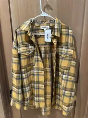 Haptics Women’s Jacket Size Small New With Tags Yellow Plaid