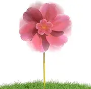 Windmill for Yard, Cherry Windmills Wind Spinners Spring Decor, Pink Garden Decor Photo Props, Outdoor Toys for Kids, Wedding Decorations Party Favors