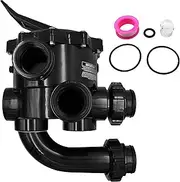 SP0715XR50 Control Valve Compatible with Hayward Pro Series Vari-Flo ，Replacement for DE Filter Multi-port Valve 2-Inch.（Black）