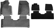 Compatible with LEAPMOTOR B10 2025 TPE Floor Mats & Cargo Liners, All Weather Backrest Mats Trunk Mat TPE Heavy Duty WP Pad(6PCS Blankets)