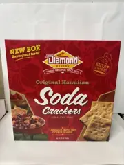 Diamond Bakery Original Soda Crackers Unsalted Tops 3 Tray 30oz Box x1