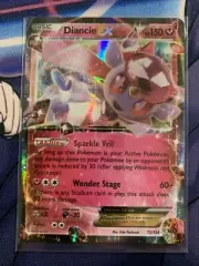 POKEMON TCG: XY FATES COLLIDE DIANCIE EX 72/124 RARE HOLO EX